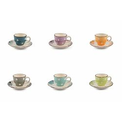 Tazzine 6 darabos színes kávéscsésze és csészealj készlet - Villa d'Este
