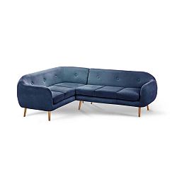 Tengerész kék bal oldali háromszemélyes kanapé - Scandi by Stella Cadente Maison