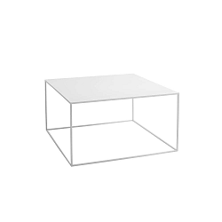 Tensio fehér dohányzóasztal, 80 x 80 cm - Custom Form