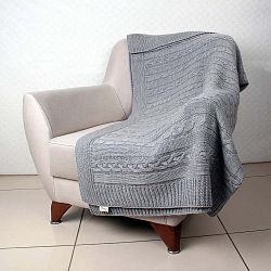 Tete szürke takaró, 170 x 130 cm