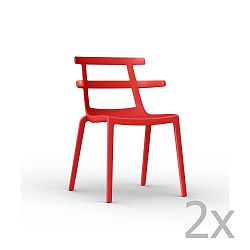 Tokyo piros kerti szék, 2 darab - Resol
