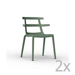 Tokyo zöld kerti szék, 2 darab - Resol
