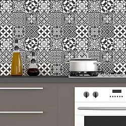 Traditional Tiles Shade of Gray 60 db-os falmatrica szett, 10 x 10 cm - Ambiance