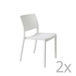 Trama Simple fehér kerti szék, 2 darab - Resol