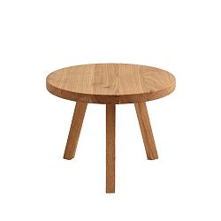 Treben tölgyfa rakodóasztal, átmérő 80 cm -Custom Form
