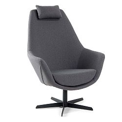 Trebor fekete színű forgó fotel - La Forma