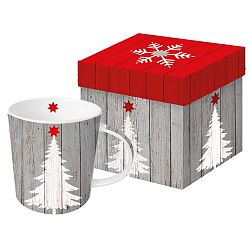 Tree On Wood porcelán bögre karácsonyi motívummal, díszdobozban, 350 ml - PPD
