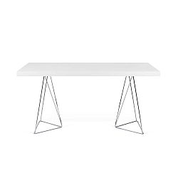Trestle fehér asztal, hossza 160 cm - TemaHome