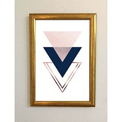 Triangles keretezett plakát, 30 x 20 cm - Piacenza Art