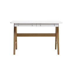 Turin fehér tölgy íróasztal - Unique Furniture