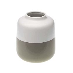 Turno barna-fehér kerámia váza, magasság 18,5 cm - Versa