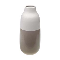 Turno barna-fehér kerámia váza, magasság 28,5 cm - Versa