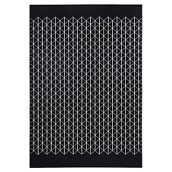 Twist fekete szőnyeg 70 x 140 cm - Zala Living