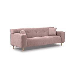 Twist világos rózsaszín háromszemélyes kanapé - Kooko Home