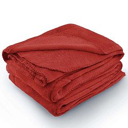 Tyler piros mikroszálas takaró, 150 x 200 cm - AmeliaHome