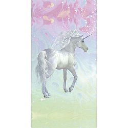 Unicorn strandtörölköző nyomtatott mintával, 75 x 150 cm - Good Morning