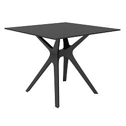 Vela fekete étkezőasztal, 90 x 90 cm - Resol