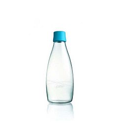 Világoskék üvegpalack élettartam garanciával, 500 ml - ReTap