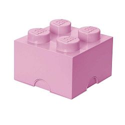 Világosrózsaszín négyszögletes tárolódoboz - LEGO®