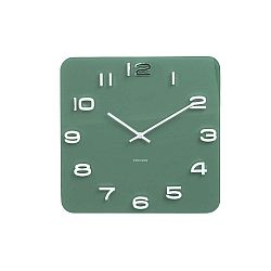 Vintage zöld óra, 35 x 35 cm - Karlsson