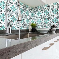 Wall Decal Cement Tiles Paco 60 db-os falmatrica szett, 15 x 15 cm - Ambiance