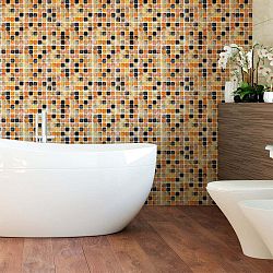 Wall Decal Tiles Mosaics Sanded Grade 9 db-os falmatrica szett, 10 x 10 cm - Ambiance