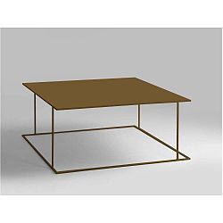 Walt aranyszínű dohányzóasztal, 100 x 100 cm - Custom Form