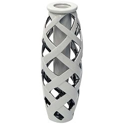 Web Picc kerámia váza, magasság 41,5 cm - Mauro Ferretti