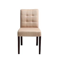Wilton bézs színű szék, barna lábakkal - Custom Form