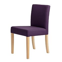 Wilton lila szék, natúr fa lábakkal - Custom Form