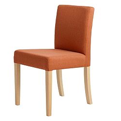 Wilton narancssárga szék, natúr fa lábakkal - Custom Form