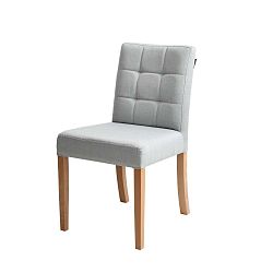Wilton szürke szék, natúr fa lábakkal  - Custom Form