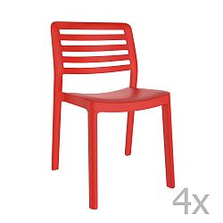Wind piros kerti szék, 4 darab - Resol