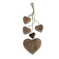 Wood Garland Hearts fából készült felakasztható dekoráció - Antic Line