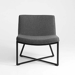 Zero sötétszürke fotel fekete lábakkal - Custom Form