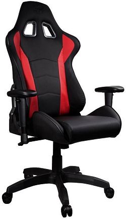 Cooler Master CALIBER R1 gamer szék, fekete-piros