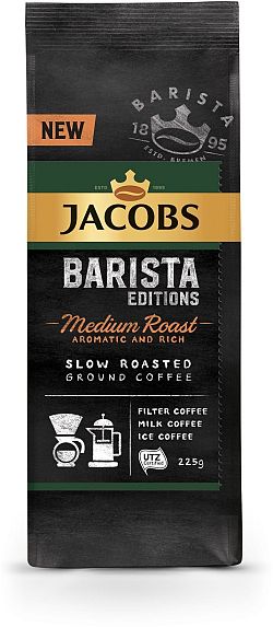 Jacobs Barista Medium őrölt kávé, 225g