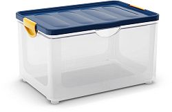 KIS Clipper Box XL átlátszó-kék fedelű 60l