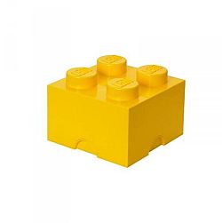 LEGO tároló doboz 250 x 250 x 180 mm - sárga