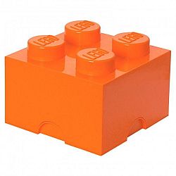 LEGO tároló doboz 4 250 x 250 x 180 mm - narancssárga