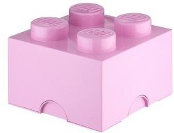 LEGO tároló doboz 4250 x 250 x 180 mm - világos rózsaszín