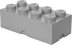 LEGO tárolódoboz 250 x 500 x 180 mm - szürke