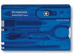 Victorinox Swiss Card Classic Translucent kék
