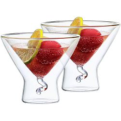 4home Martini Elegante HotCool thermo pohár, 200 ml, 2 db