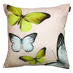 Domarex Butterfly párna, krémszínű, 40 x 40 cm