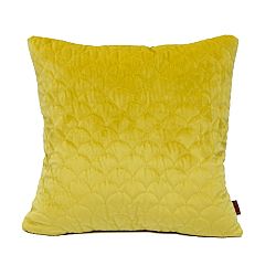 Domarex Elite Velvet párnahuzat, sárga, 45 x 45 cm