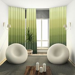 Forbyt Darking függöny karikákkal zöld, 150 x 245 cm