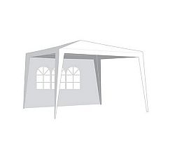 Kerti sátor oldalfal, ablakkal, 2,95 x 1,9 m fehér