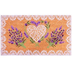Lavender Heart kókusz lábtörlő, 40 x 70 cm