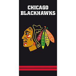 NHL Chicago Blackhawks Black törölköző,, 70 x 140 cm